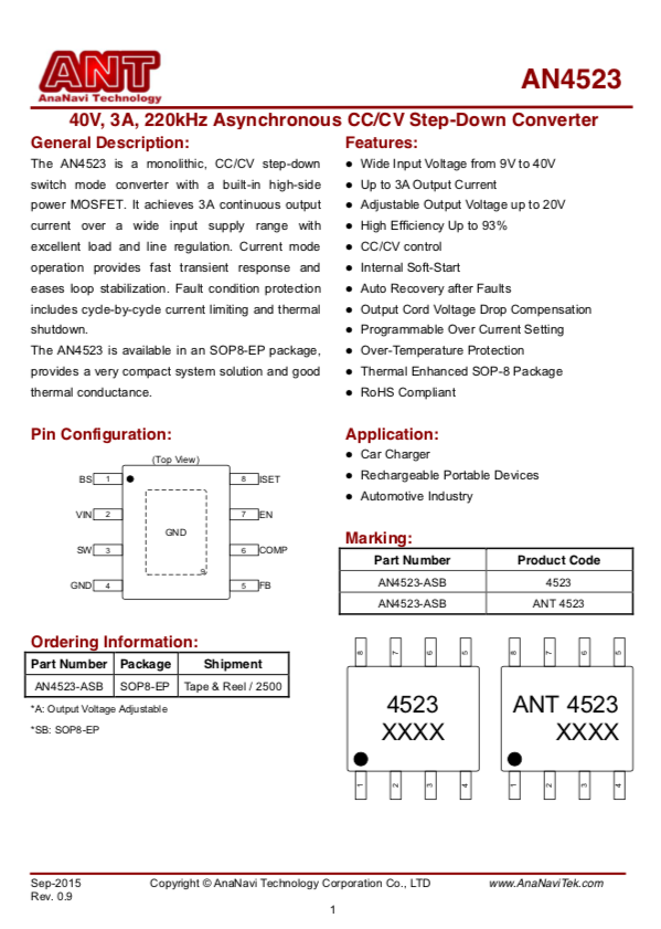 AN4523 DC to DC Vin 40V